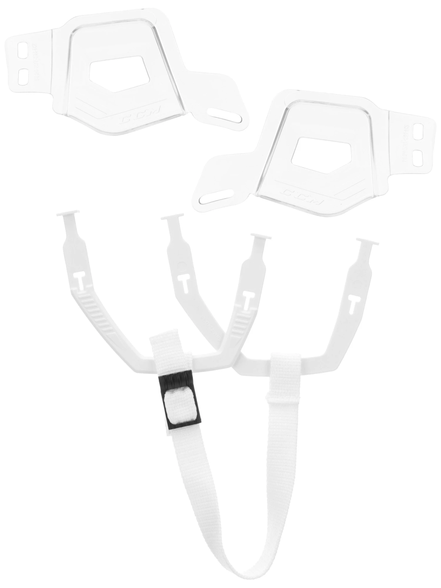 CCM Tacks Ear Cover, Ear Loop & Strap White